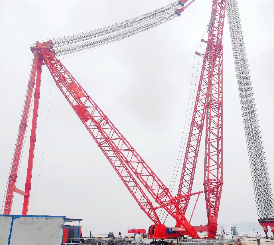 1200T桅杆吊安全監控管理系統裝配于(yú)浙江現場